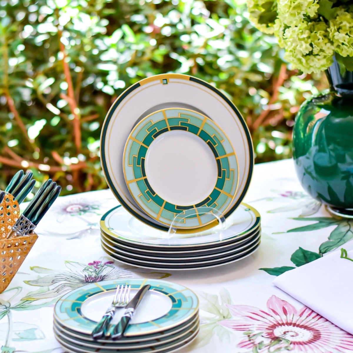 食器 Antique,Vista Alegre, Mottahedeh Aparelho de Jantar Emerald Vista Alegre 18 Peças | Matisse Casa