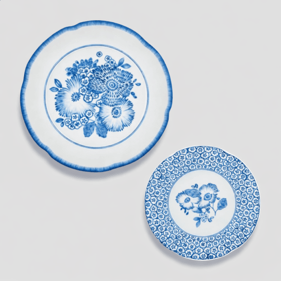 Aparelho de Jantar Coralina Azul Vista Alegre 12 Peças