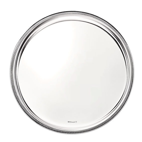 Bandeja Redonda Malmaison Christofle Prata