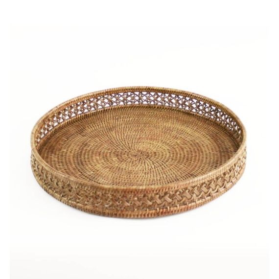 Bandeja Redonda Tanah Rattan 48,5cm