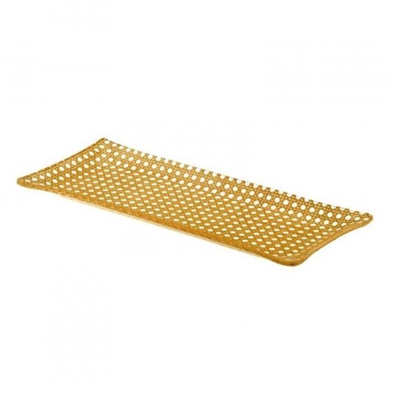 Bandeja Spisani Rattan G Acrílico