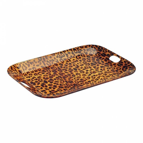 Bandeja Spisani Firenze Leopard G Acrílico