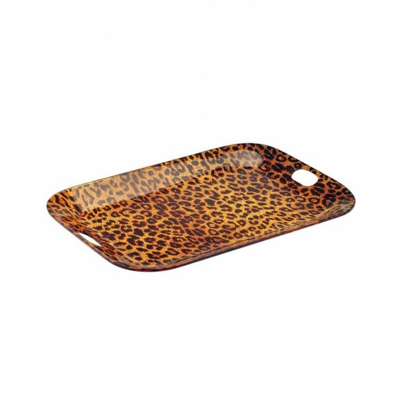 Bandeja Retangular Leopard M