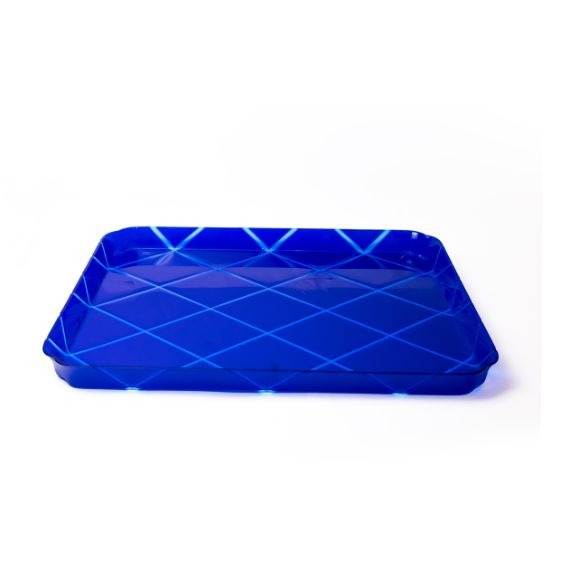 Bandeja Spisani Loto Azul M Acrílico