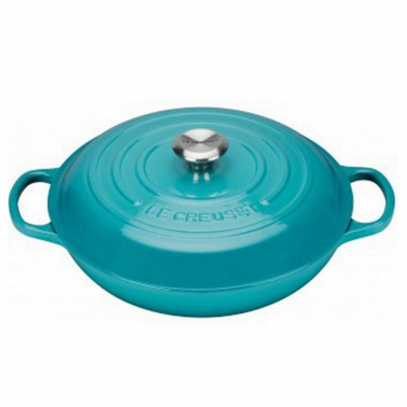 Caçarola Buffet Signature Azul Caribe n°30 Le Creuset