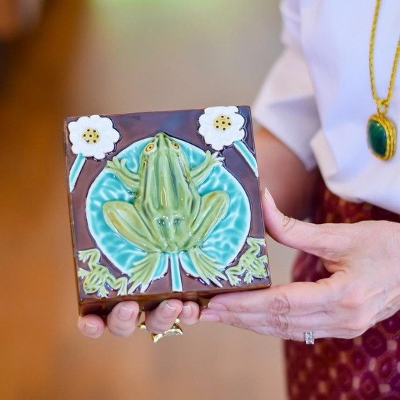 Caixa Azulejo Rã Bordallo Pinheiro