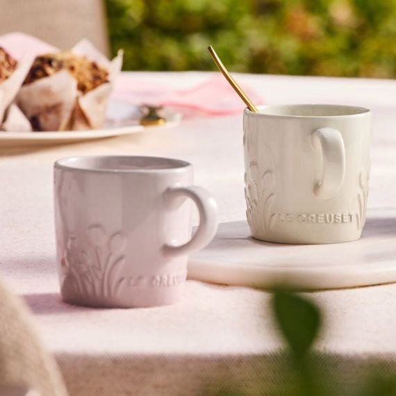 Caneca Cappuccino Jardim Le Creuset Shell Pink