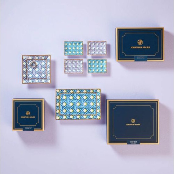 Centrinho Retangular Basketweave Jonathan Adler