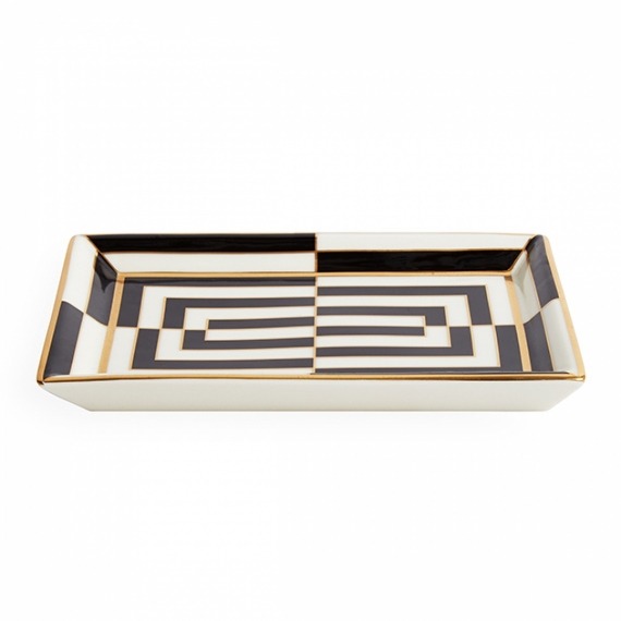 Centrinho Retangular Op Art Jonathan Adler