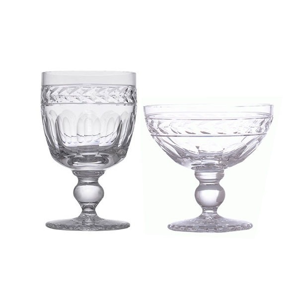 Conjunto 6 Taças Suco e 6 Taças de Sobremesa Vitória Mozart Cristal 