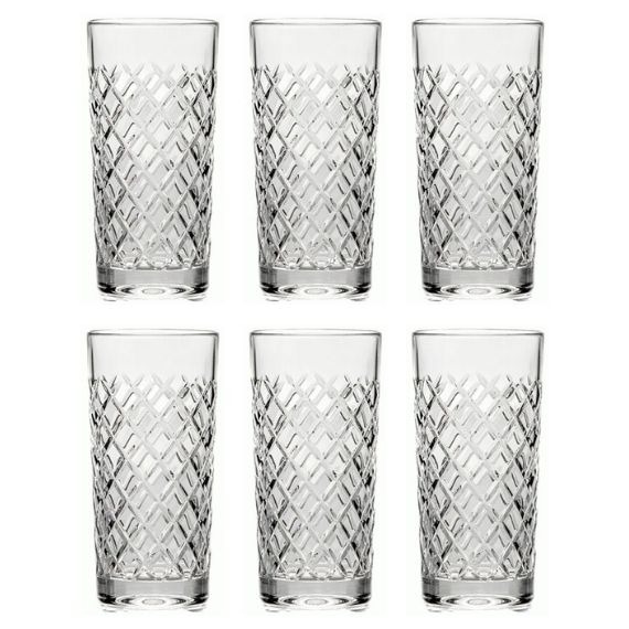 Conjunto Copo Long Drink Glória Clear Cristal 6 peças