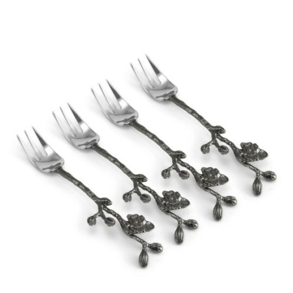 Conjunto Garfos Aperitivo Orquídea Black Michael Aram 4 peças