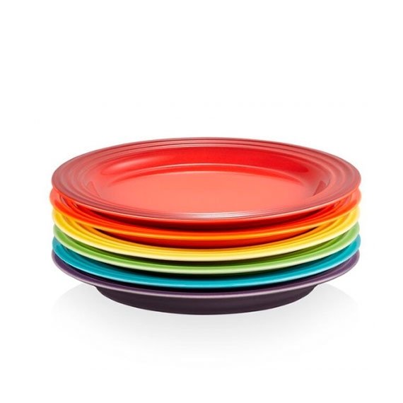 Conjunto 6 Pratos Sobremesa 22cm Gift Collection Le Creuset