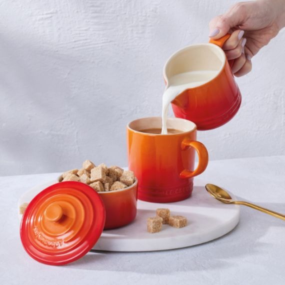 Conjunto Signature Creme e Açúcar Laranja Le Creuset