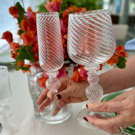 Conjunto Taças de Vinho Tourbillon Christofle 2 Peças