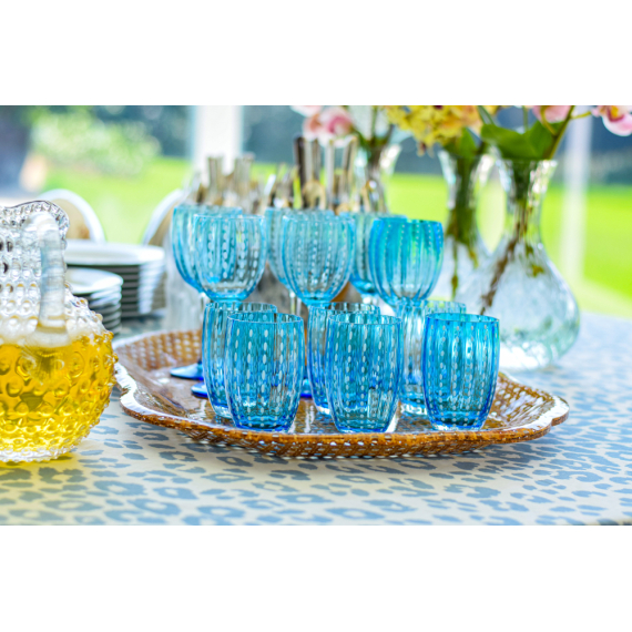 Conjunto Taças Perle Turquesa Zafferano 6 Peças
