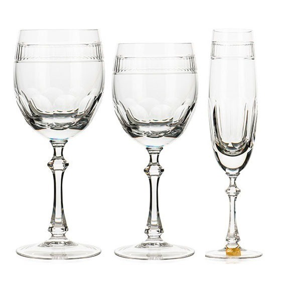 Conjunto Taças Sublime Cristal Mozart 18 peças