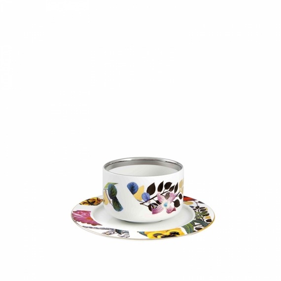 Conjunto Xícara Chá Christian Lacroix Primavera Vista Alegre 2 peças