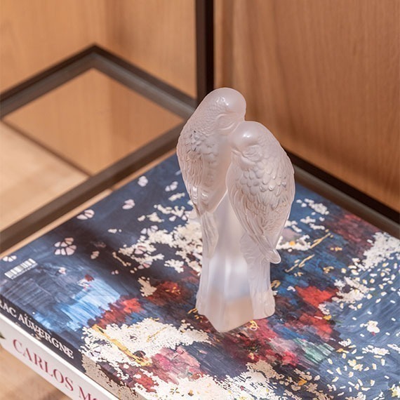 Escultura Lalique Perruches 