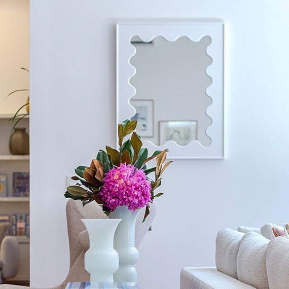 Espelho Ondulado Jonathan Adler Branco