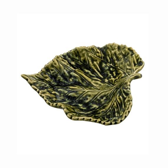 Folha Verde 19cm Gudrun Claudia Schiffer by Bordallo Pinheiro 