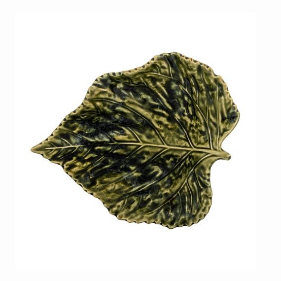 Folha Verde 19cm Gudrun Claudia Schiffer by Bordallo Pinheiro 