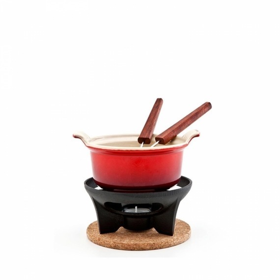 Fondue Chocolate Le Creuset Vermelho