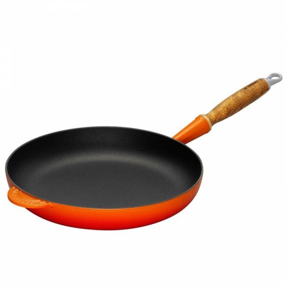 Frigideira Cabo de Madeira Le Creuset Laranja n°28 Frigideira Cabo de Madeira Le Creuset Laranja n°28