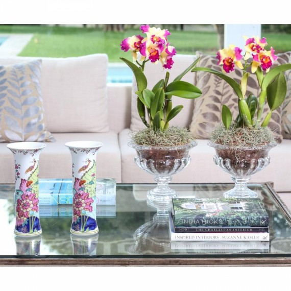 Vaso Vista Alegre Tobacco Leaf
