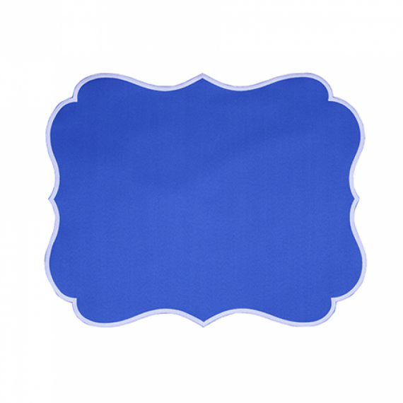 Jogo Americano Retangular Impermeável Arabesco Azul 