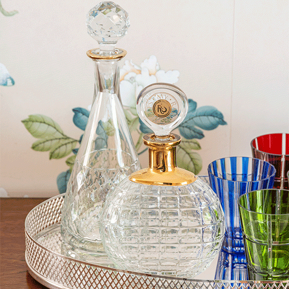 Licoreira Alta Palazzo Gold Cristal Vista Alegre