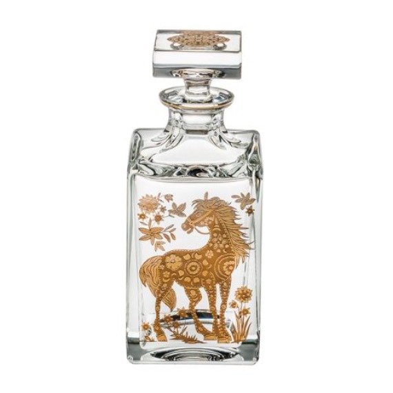 Licoreira Cavalo Golden Cristal Vista Alegre