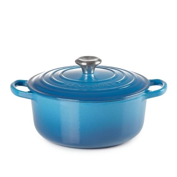 Panela Redonda Signature Azul Marseille nº26 Le Creuset