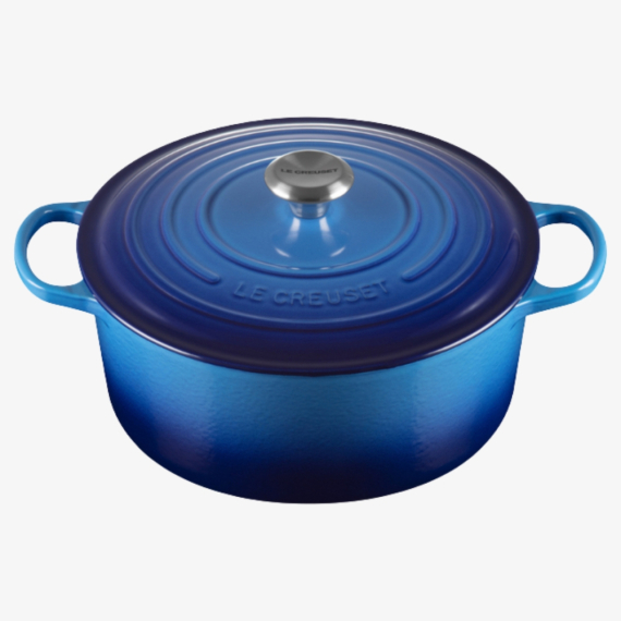 Panela Redonda Signature Azure Blue n°34 Le Creuset