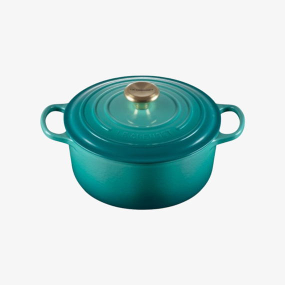 Panela Redonda Signature Blue Riviera n°22 Le Creuset