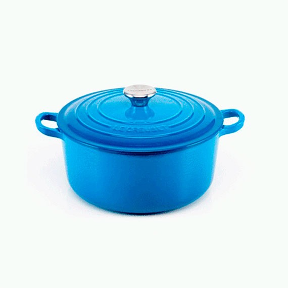 Panela Redonda Signature Le Creuset Azul Marseille n° 20