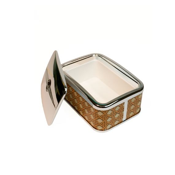 Porta Sorvete Platex Cannage Ecru Acrílico
