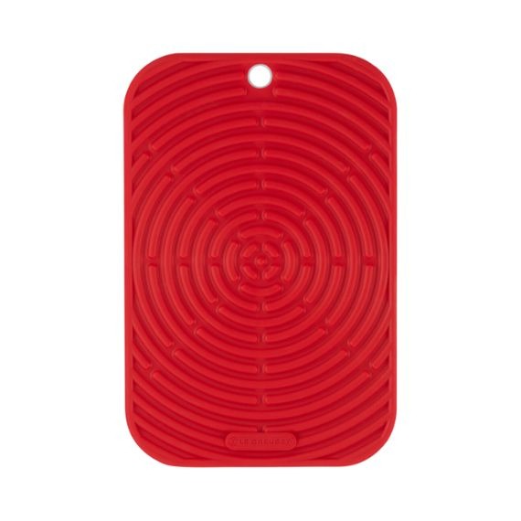 Porta Travessa Silicone Retangular 24cm Vermelho Le Creuset