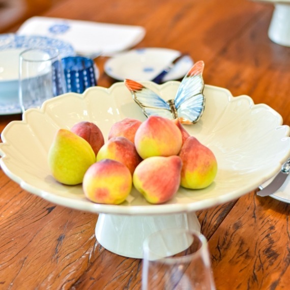 Prato de Bolo Cloudy Butterflies Bordallo Pinheiro