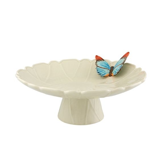 Prato de Bolo Cloudy Butterflies Bordallo Pinheiro Prato de Bolo Cloudy Butterflies Bordallo Pinheiro
