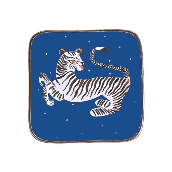 Prato Decorativo Tigre Azul Waylande Gregory