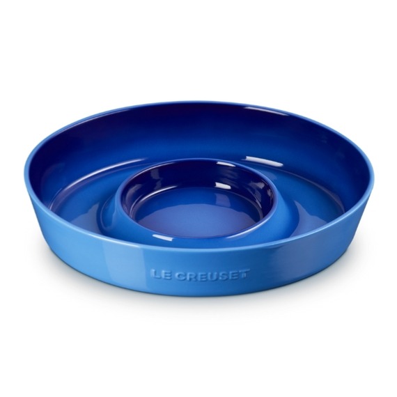 Prato para Aperitivo e Molhos Azul Le Creuset