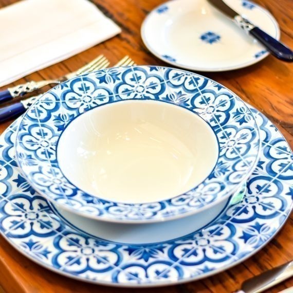 Prato Pasta Azulejos Matisse Casa