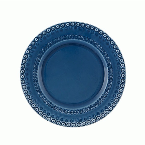 Prato Raso Fantasia Azul Bordallo Pinheiro