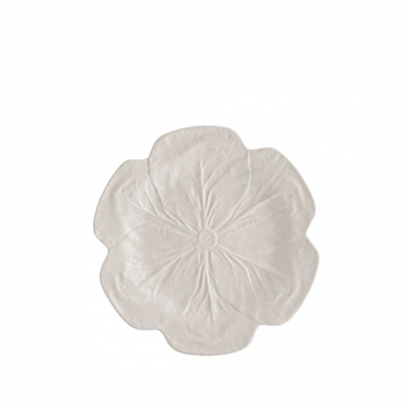 Prato 26,5cm Couve Bordallo Pinheiro Creme