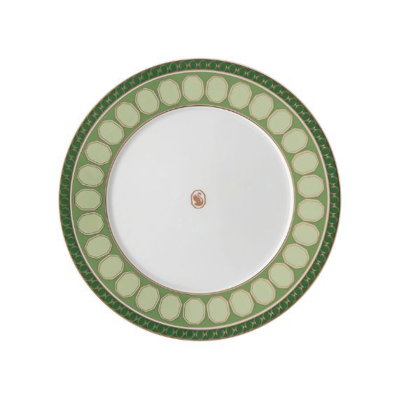 Prato Sobremesa Signum Verde Swarovski Rosenthal