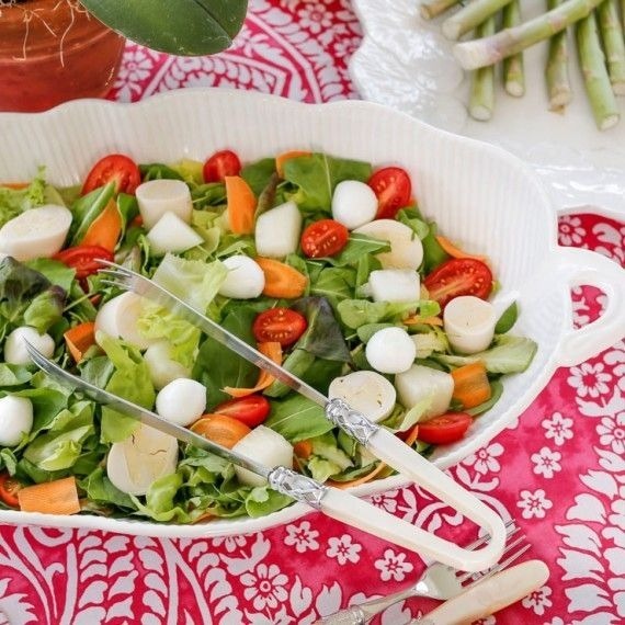 Saladeira Folha de Bananeira Branca M Bordallo Pinheiro