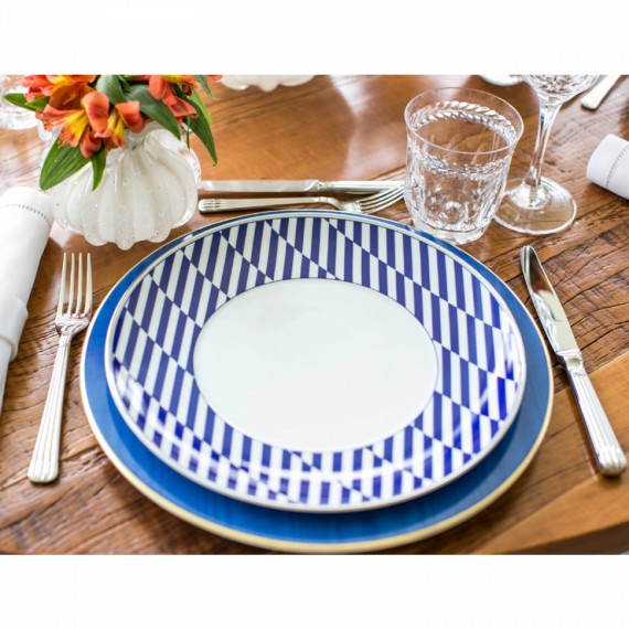 Sousplat Banda Azul Vista Alegre