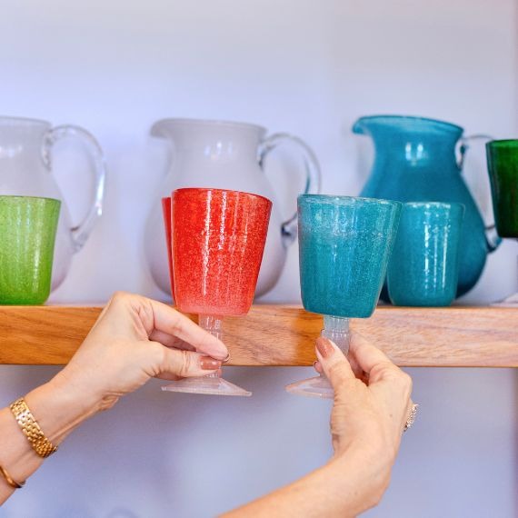 Taça Bubbles Turquoise