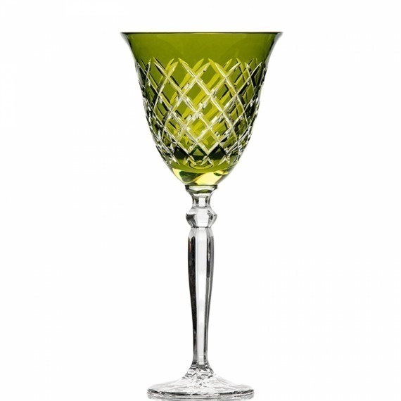 Taça Água Josefina Esmeralda Cristal